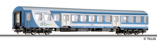Passenger car 2nd class type Halberstadt with bycicle compartment<br /><a href='images/pictures/Sachsenmodelle/74825_HM.jpg' target='_blank'>Full size image</a>